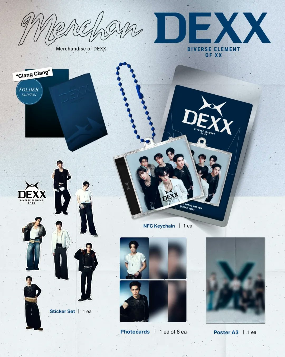 DMD - DEXX (Diverse Elements Of XX) 1st Single Debut "Clang Clang" Folder Edition + Lottery (Win: Fansign or Signed Album)