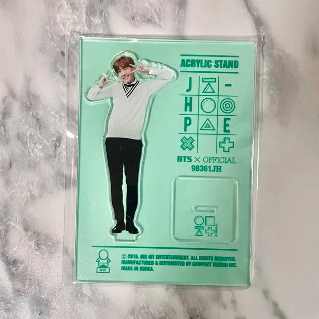 (미개봉) 방탄 머스터 3기 아크릴 스탠드 제이홉