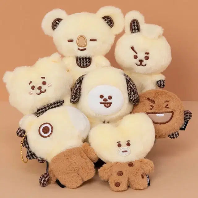 BT21 일본한정 글렌체크 마스코트 키링