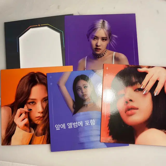 (9종)블랙핑크 앨범 포카 로제 지수 제니 리사