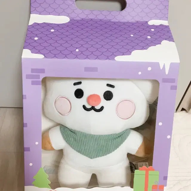 방탄소년단 BT21 미개봉 홀리데이 윈터 알제이 RJ 스탠딩 인형