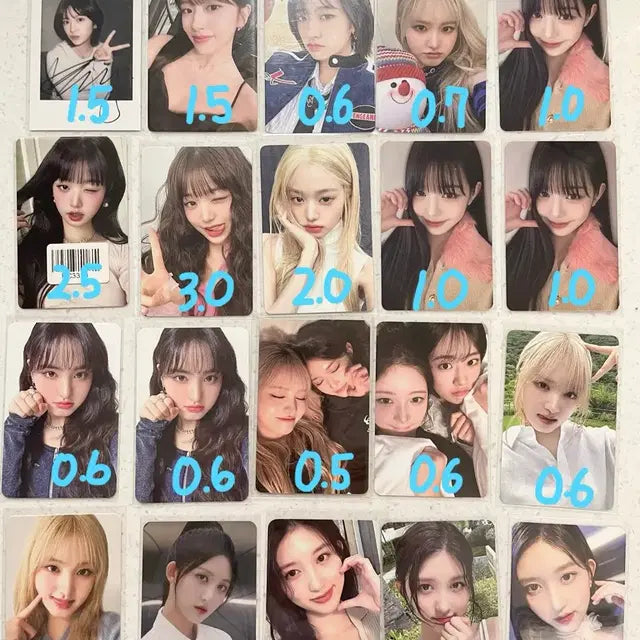아이브 포카 판매합니다 럭드얼빡장원영마인배기미공포사웨위드뮤