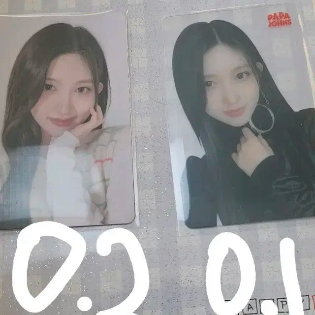 아이브 파파존스 포카 팔아요 (레이 빼고)