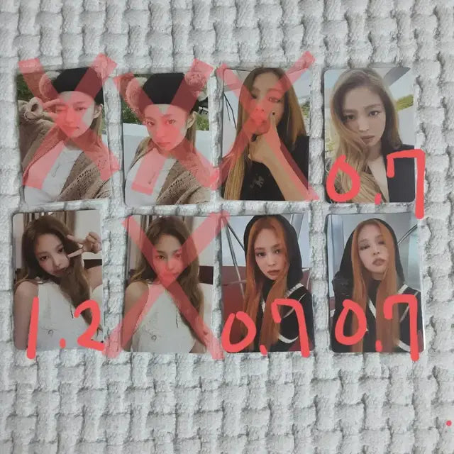 에눌가능)블랙핑크 본핑크 포카 포토카드 제니 셀포 럭드 럭키드로우
