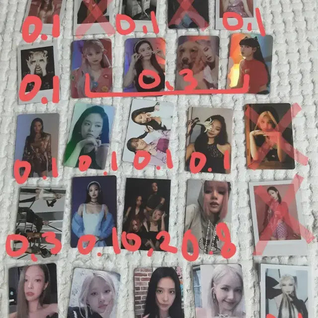에눌가능)블랙핑크 본핑크 포카 포토카드 제니 셀포 럭드 럭키드로우