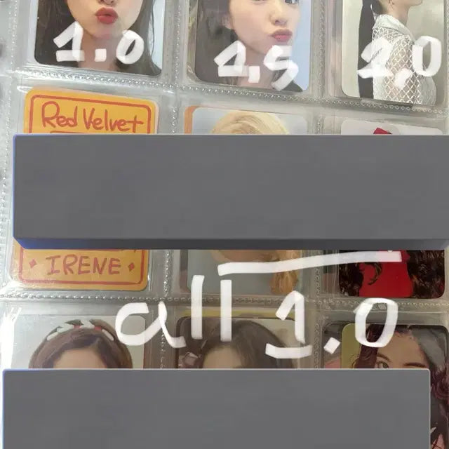 레드벨벳 아이린 포카 포토카드