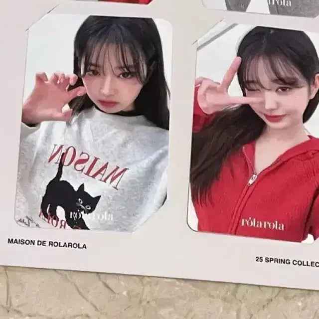 장원영 포카 2장 로라로라