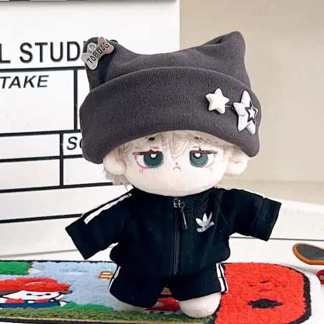 10cm인형옷 트레이닝복비니세트