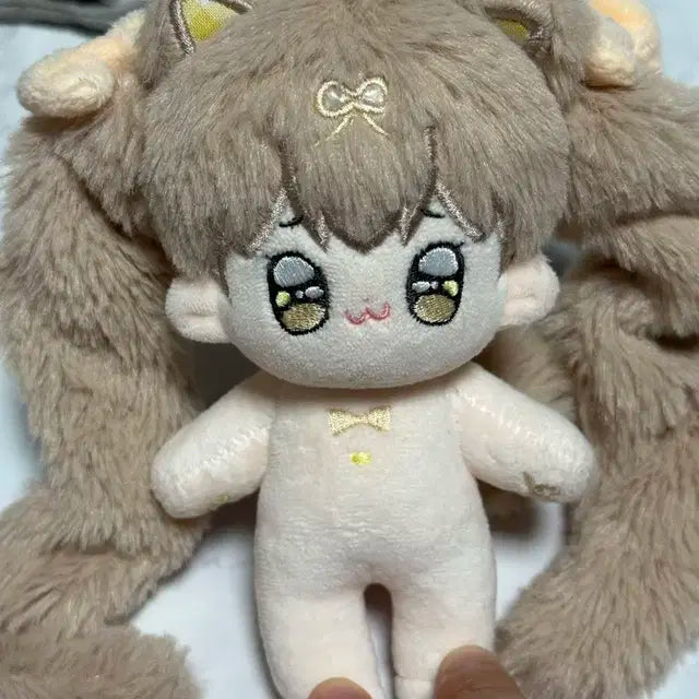 10cm 무속성솜인형 갈색 고앵이쮸
