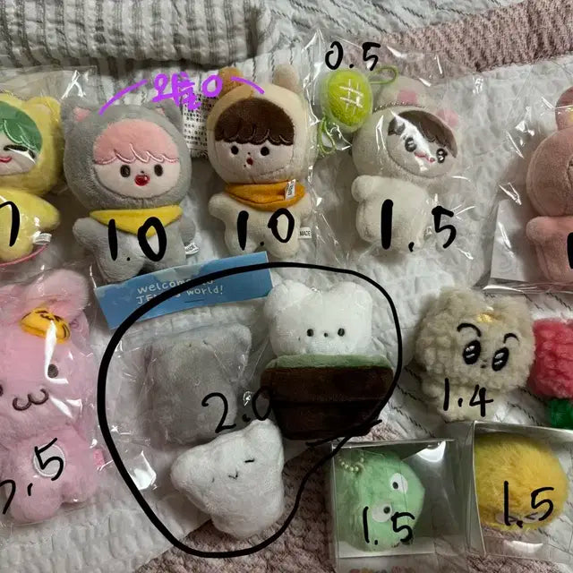 엔시티 드림 인형 캔디 단지키링 뿌꾸러 버니잼 밀크잼 튤립군 마냥이 핑끼