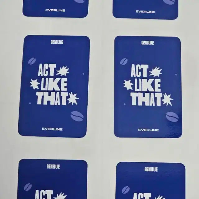 GENBLUE 카페 이벤트 Act Like That 특전SET SALE