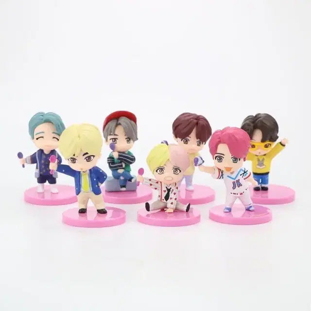 BTS 방탄소년단 배스킨라빈스 타이니탄 블록팩 & 피규어 세트