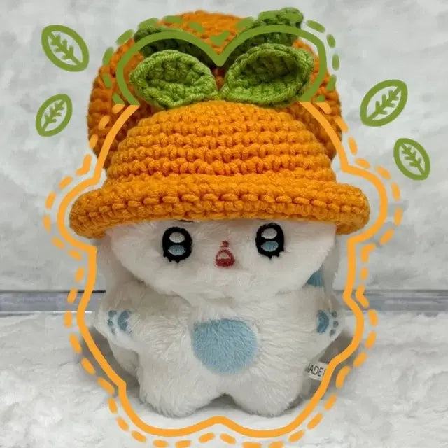 10cm 인형 옷 과일 모자