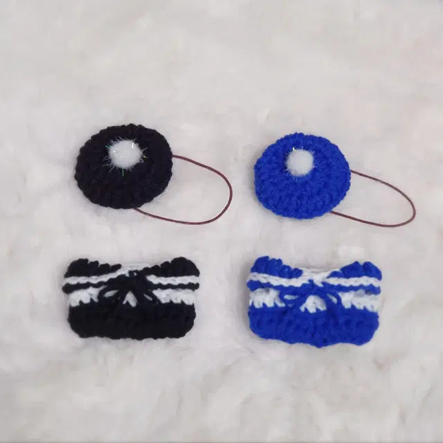 5cm 인형옷 마린룩 롬퍼 베레모 단품 세트