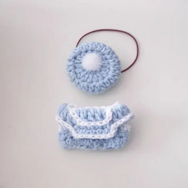 5cm 인형옷 마린룩 롬퍼 베레모 단품 세트