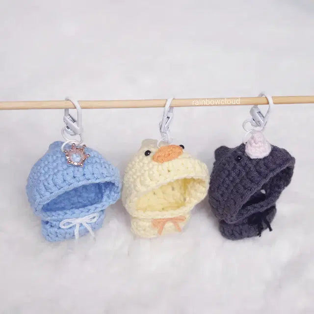 5cm 인형옷 올인원 병아리 하늘왕관 두더지 솜인형 옷