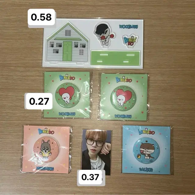 보이넥스트도어 쁘넥도 인 타운 팝업 태국 방콕 굿즈 포카 스탠드 뱃지
