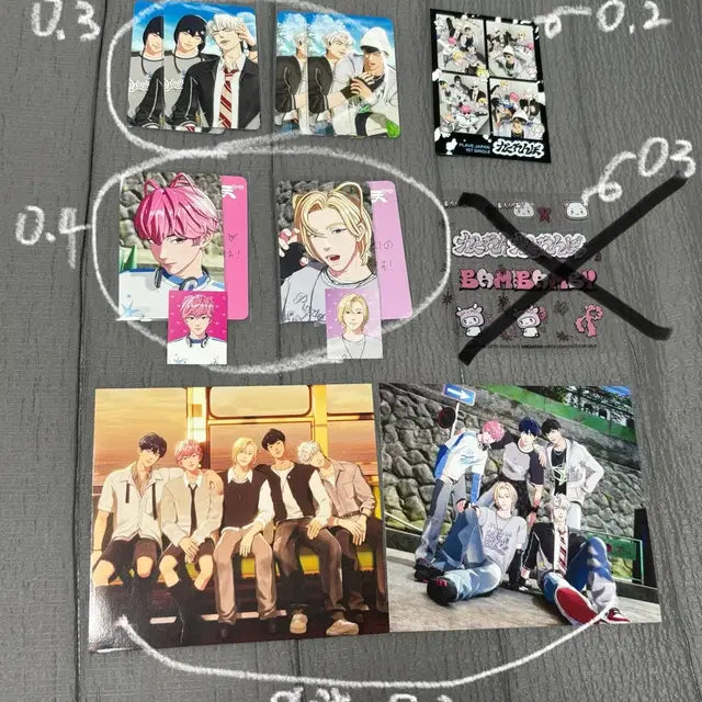 플레이브 카쿠렌보 포카 스티커 엽서 판매