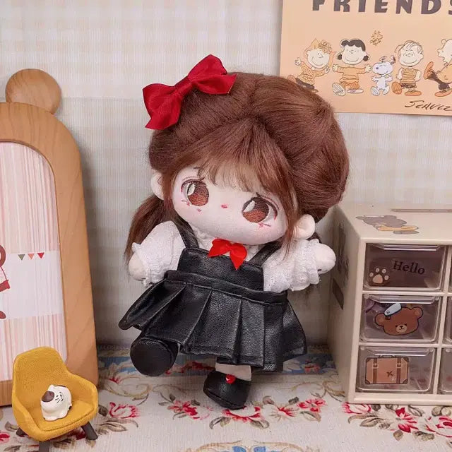 20cm 솜인형 가죽 치마 원피스 새상품 누이옷