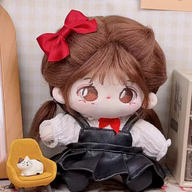 20cm 솜인형 가죽 치마 원피스 새상품 누이옷