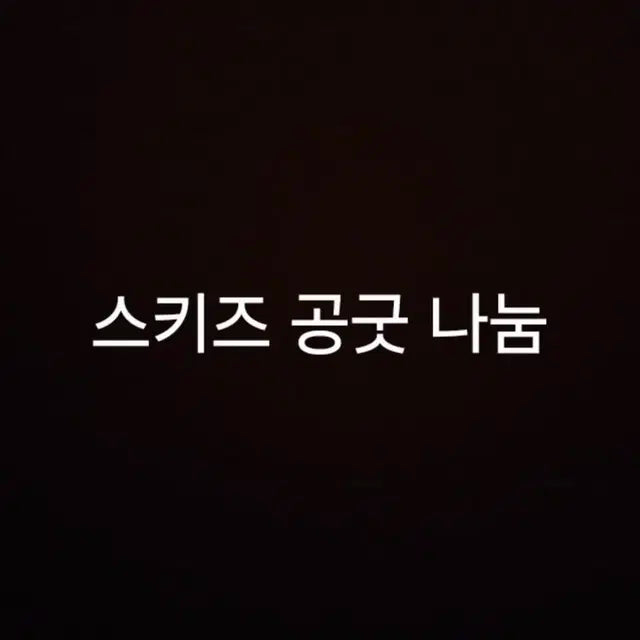 스키즈 공굿 0.5에 나눔합니다!
