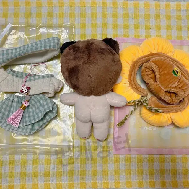 15cm 방탄 슈가 속성 솜인형 + 15cm 옷장2개