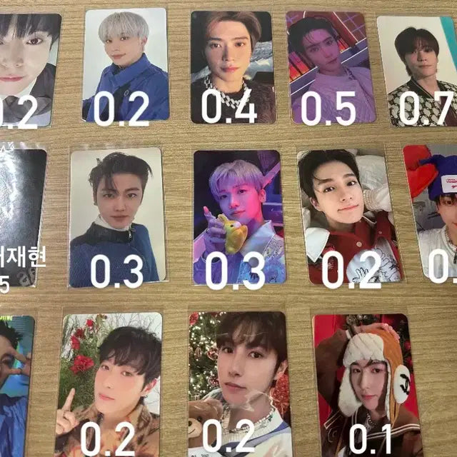 엔시티 포카/ 도영 정우 재현 재민 제노 지성 런쥔 포카/ 일괄 환영