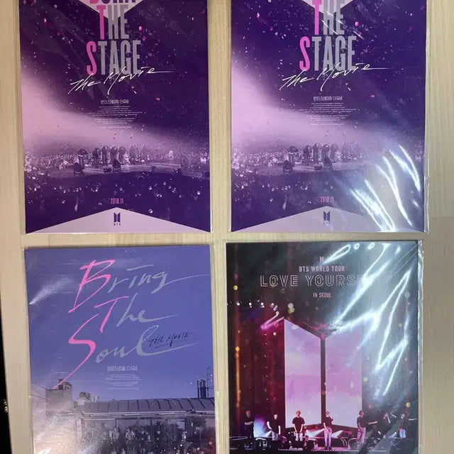 방탄 콘서트 영화 엽서 4장