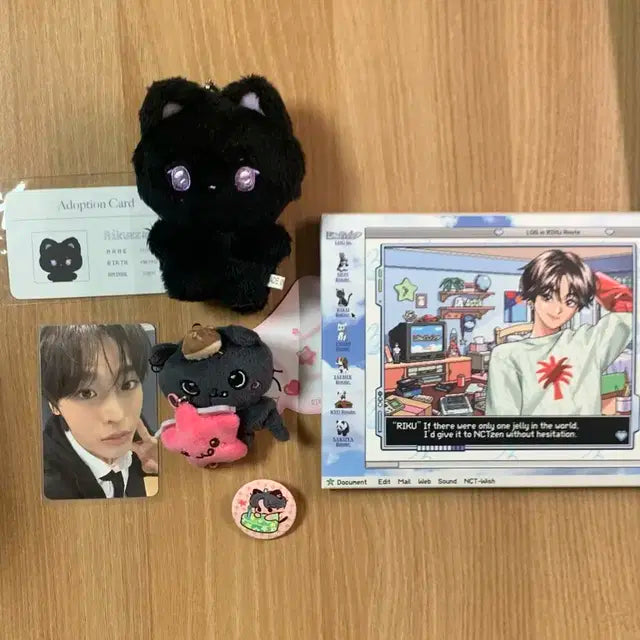 엔시티 위시 리쿠 양도 쿠리 미니돌 로그인 포토팩 위니멀즈 마론 핀버튼