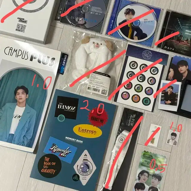 데이식스 굿즈 메모리북 더베데 일본 원필 데니멀즈 에데식