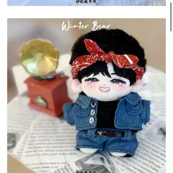 방탄 태형 뷔 매직샵 일직샵 레오파드 10cm 인형 옷 양도
