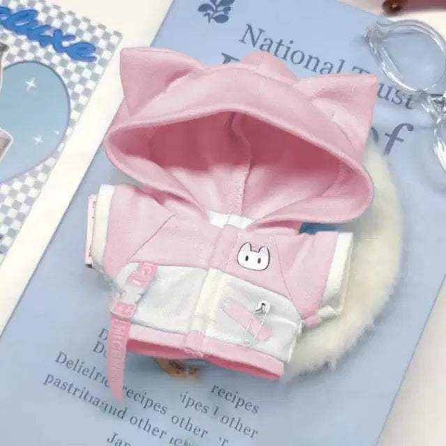 10cm인형옷 컬러배색점퍼(3종)