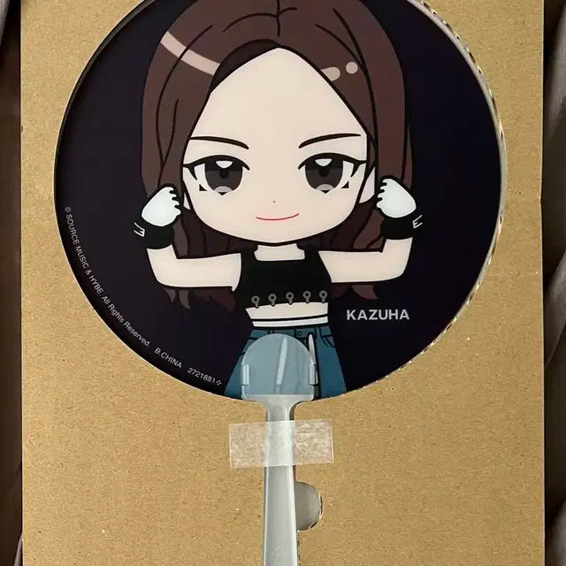 르세라핌 카즈하 가샤폰 클리어부채
