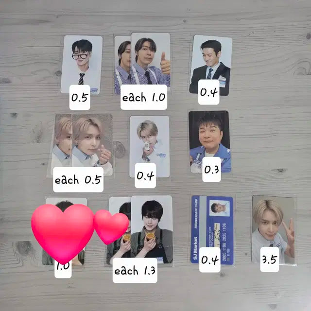 슈퍼주니어 sj 마켓 랜덤 트레카 판매합니다
