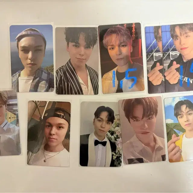 세븐틴 포카 판매(우지,디에잇,도겸,민규,승관,버논,디노)