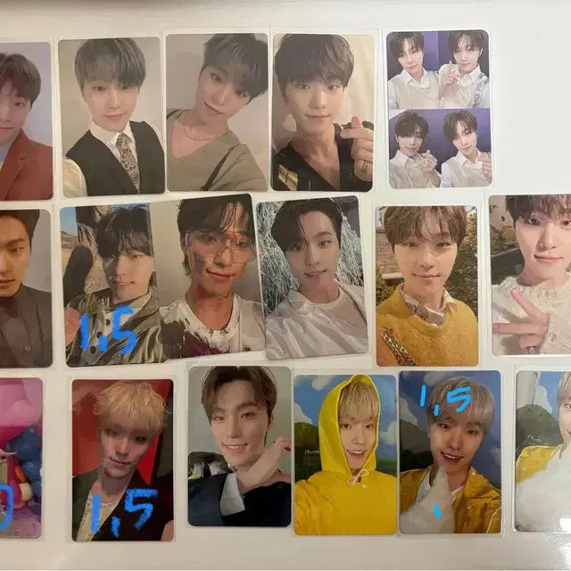 세븐틴 포카 판매(우지,디에잇,도겸,민규,승관,버논,디노)