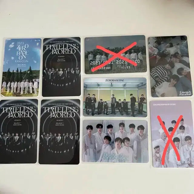 제로베이스원 제베원 콘서트 실물티켓 공방카드