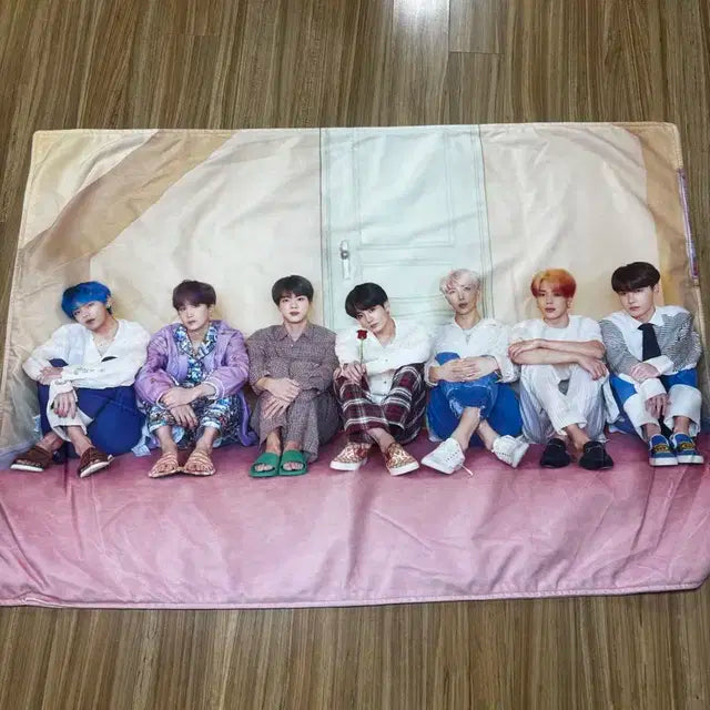 방탄 작은시팝업 담요