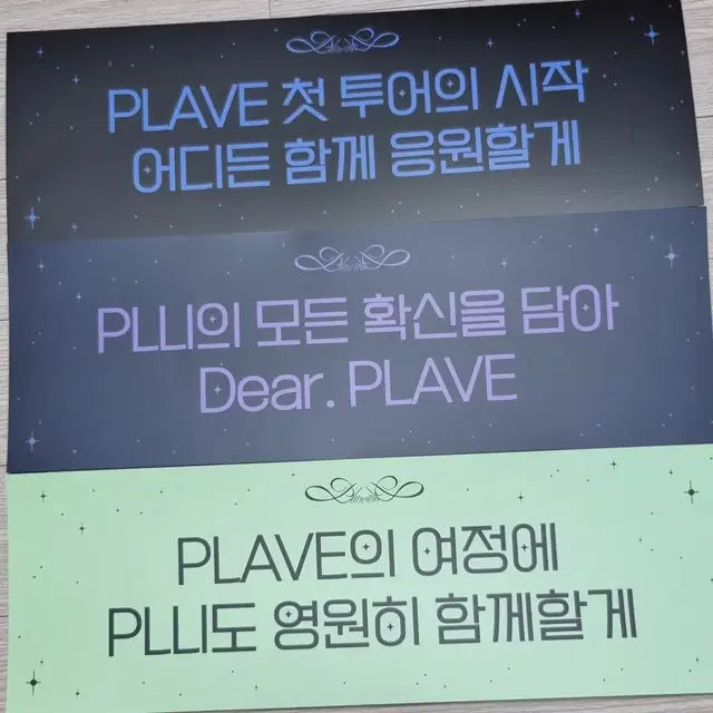 플레이브 콘서트 빅포카+플리존 포카세트+슬로건3종