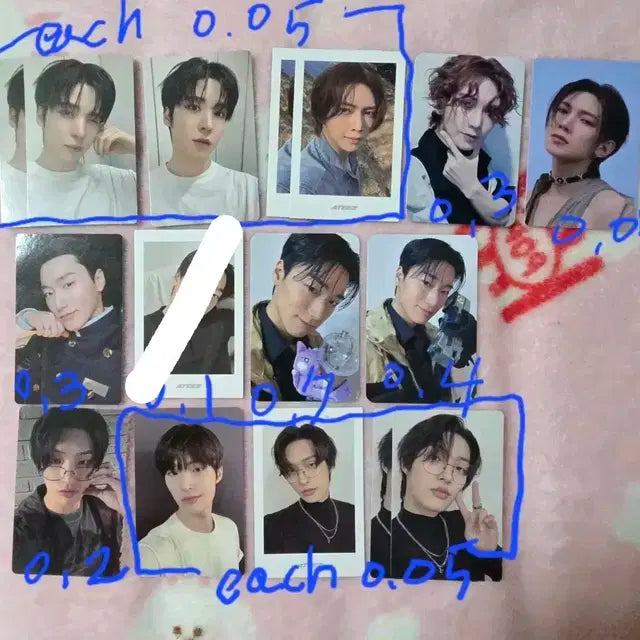 에이티즈 ateez 포카 홍중 성화 윤호 여상 산 최산 민기 우영 종호