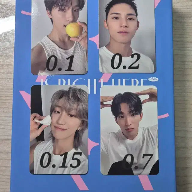 세븐틴 라잇히어 디어버전 캐럿반 랜덤포카(가격 제안 가능)