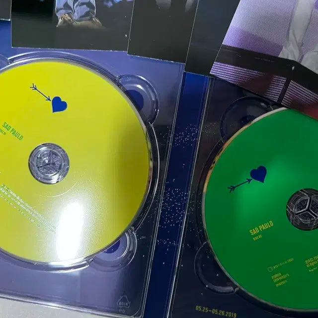방탄 bts 럽셀 상파울루 북마크 7장 드볼 +dvd세트