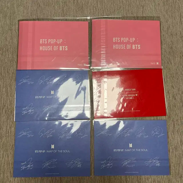 BTS 방탄소년단 팝업 특전 엽서 일괄