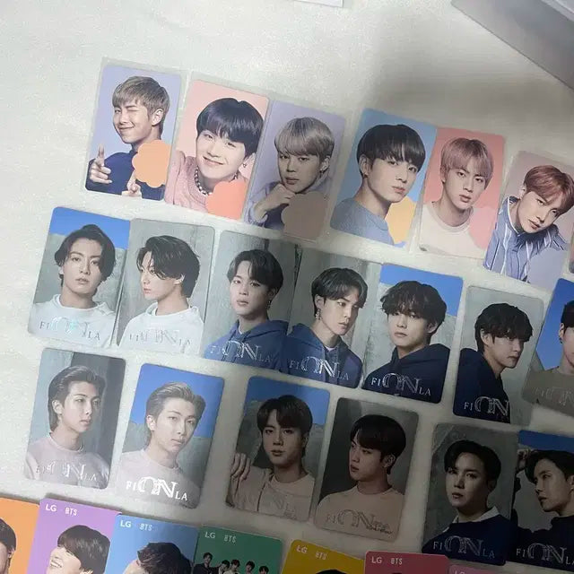 방탄 bts 희귀포카 모음 클라우드베리+휠라온+엘지 총 29장 일괄