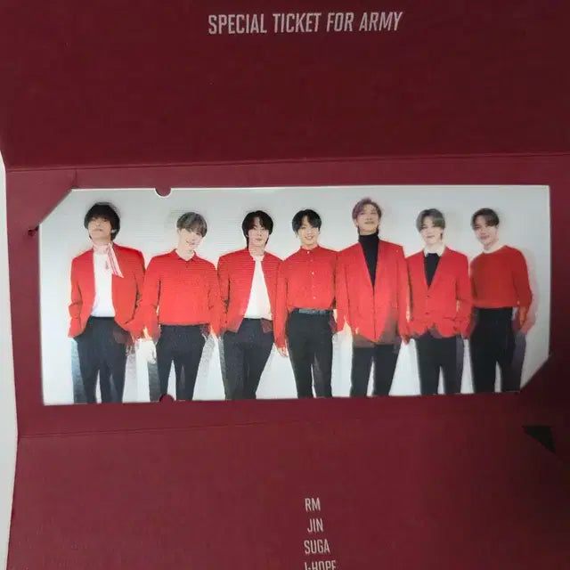 방탄 맵솔콘 랜티큘러 티켓