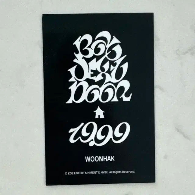 보넥도 운학 포카 보이넥스트도어 운학 19.99 KEYRING 포카