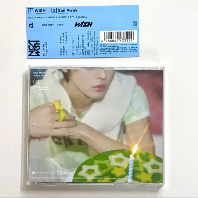 (3.9)엔시티위시 리쿠 위시 개인반 일본반 앨범 CD 띠지