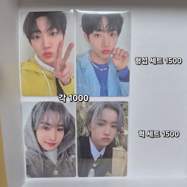 템페스트 혁 형섭 시그 포카 시즌그리팅