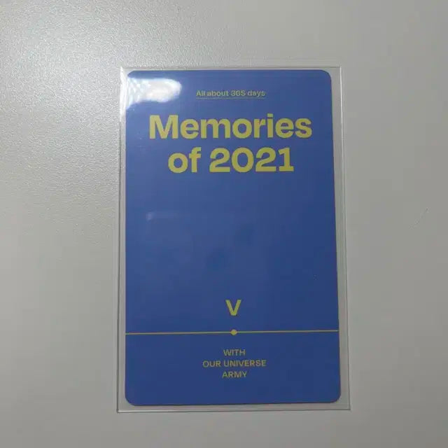 방탄 뷔 김태형 메모리즈 포카