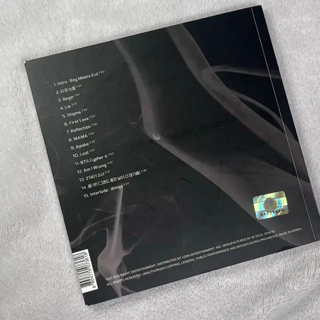 방탄소년단 방탄 윙즈 개봉 앨범 Wings